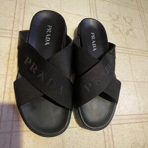 Prada Criss Cross Sandals